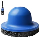 Behogan Radnabenschleifer, Kugelkopfschleifer, Radnaben Bürste Set, Radnabenschleifer für Reifenwechsel, Innen-Ø 90 mm Außen-Ø 150 mm, Kunststoffausführung Nabenschleifer für 1/2 Schlagschrauber