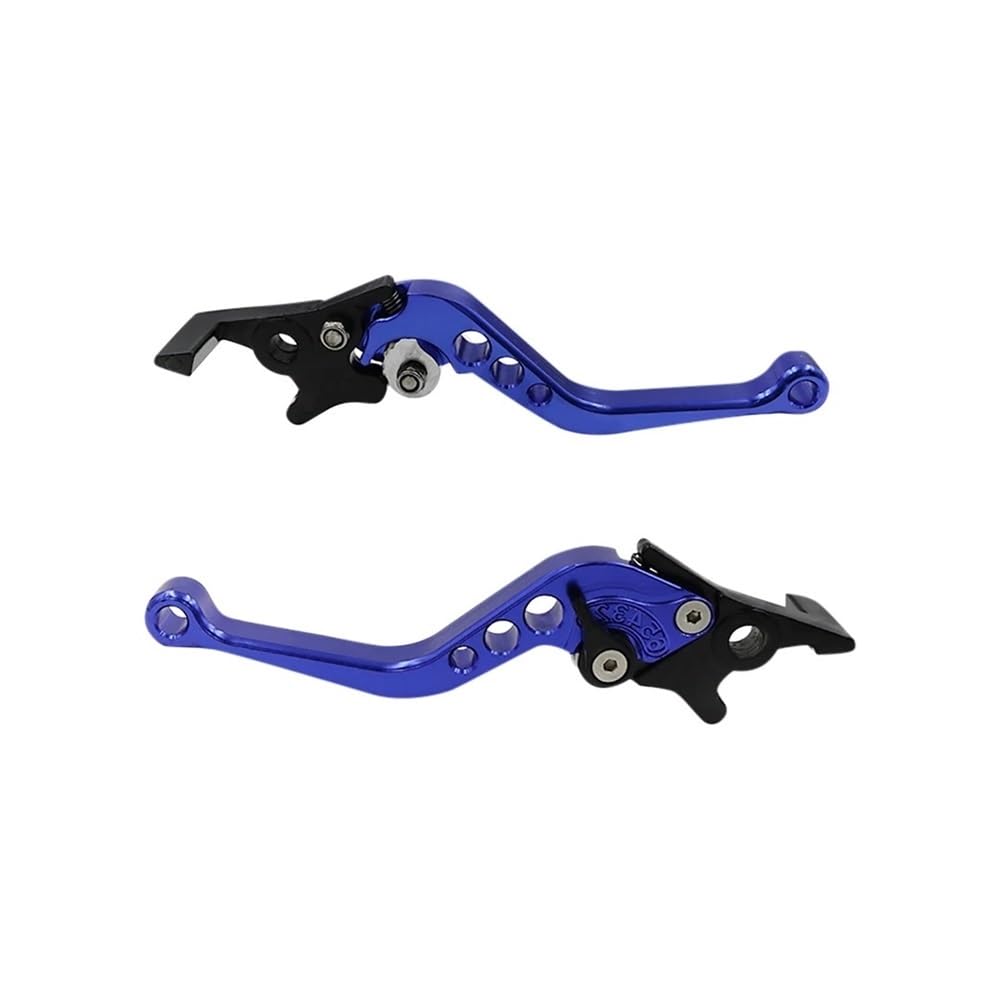 Dagmara Blue 2 Pcs Universal Motorcycle Brake Handle Adjustable Moto Motorbike Modification Clutch Drum Lever