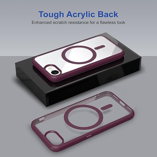 Image of Zapcase Back Case Cover for iPhone 17e | Compatible for iPhone 17e Back Cover | Scratch-Resistant Back Cover | Wine Red