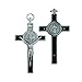 St. Benedict Crucifix with Round St. Benedict Medal Inlay | 3