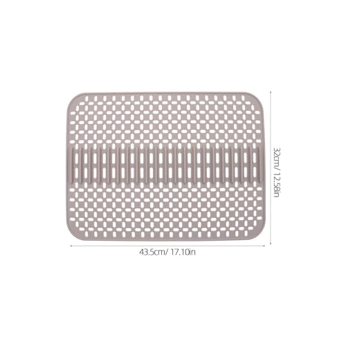 Tapete de silicona para fregadero de cocina, protector cuadrado resistente a impactos 4