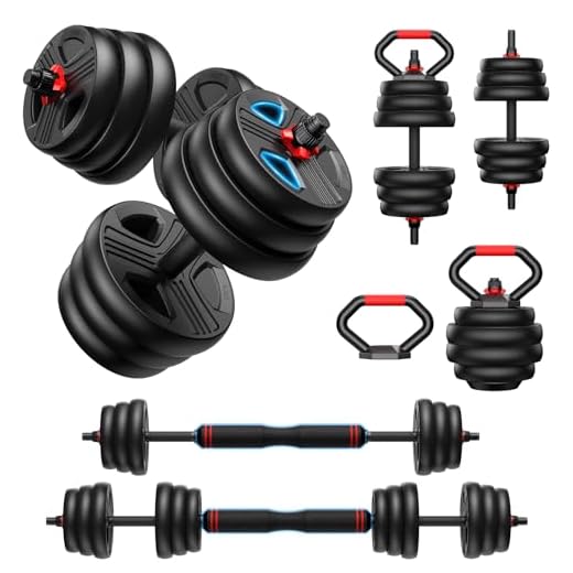 FITPLAM 4-in-1 Adjustable Dumbbell Set