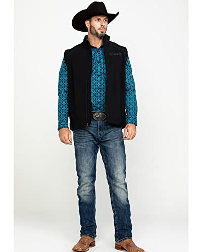 Cinch Men's Bonded Softshell Vest, Black, Xx-Large #TOP5