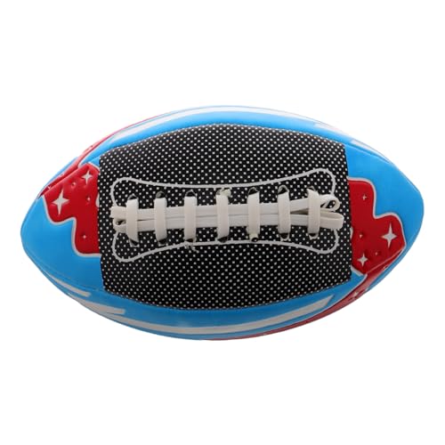 UKCOCO Balón De Rugby De PU De Tamaño Oficial, Inflable, Cosido A Máquina, para Entrenamiento, Fútbol Americano, Rugby En Interiores Y Exteriores, Ideal para Niños, Talla 3