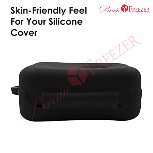 Image of Brain Freezer Stylish Soft Silicone 360 Full Protection Case Cover (Front & Back) Compatible with Nothing Ear (1) Black (Device Not Included)