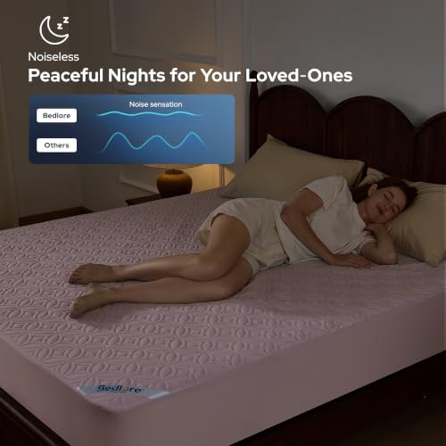 Image of BEDLORE Waterproof Mattress Protector, Twin Size Mattress Pad