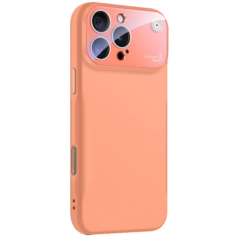 Coque iPhone 17 Pro Max aromathérapie orange avec protection caméra intégrée
