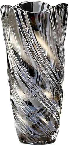 Glas Blume Vase, 24cm hohe Moderne Minimalistische Glasvase Mordi...