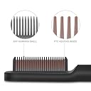 FAMOUS SHOP Hair Straightener Brush, Hair Straightening Comb with Fast Heating & 5 Temperature Settings & Anti-Scald, Perfect for Professional Salon at Home (multicolor) gallery image