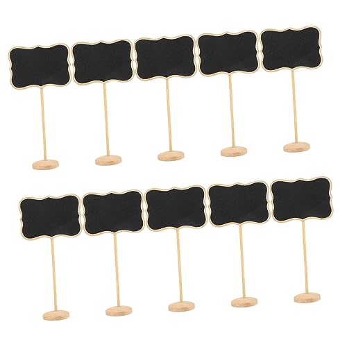ERINGOGO Garden Mini Blackboard Signs Small Chalkboard Sign Wooden Easel Stand for Decor Parties and Craft Projects
