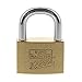 Price comparison product image Burg-Wächter Karat 217 50 SB Padlock with 2 Keys 8 mm Shackle Thickness Solid Brass Lock Pinch Protection Hardened Double Locked