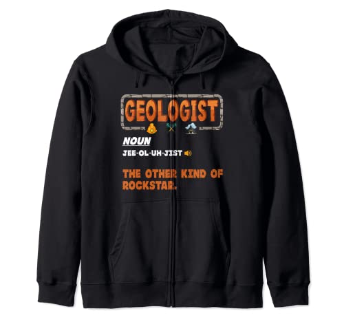 Geologist Definition Design Funny Geoscience Rock Hunting Sweat à Capuche