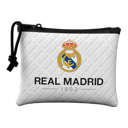 purse Real Madrid, White and Dark Grey, Handbags