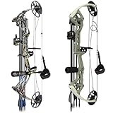 Sanlida Archery Dragon X8 Compound Bow Kit Camo and Dragon X6 Youth Compound Bow Kit