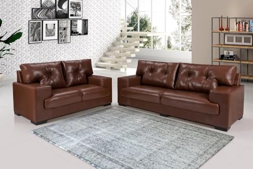 Sofá Julia Conjunto 2 e 3 Lugares Confort Courissimo (PINHÃO 849)