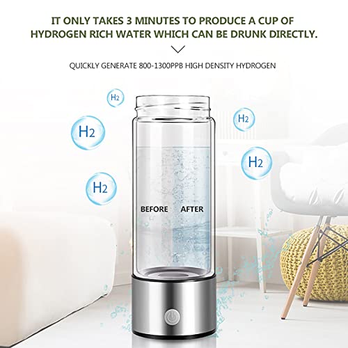 Générateur d'eau hydrogène portable 420ml ioniseur de table SPE PEM