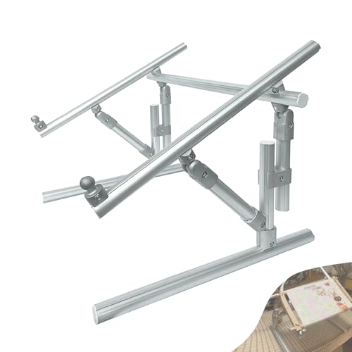 Support broderie en aluminium pour coudre confortablement au lit