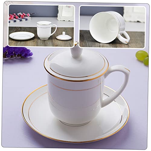 Luxshiny 3 Pçs Copo De Cerâmica Copo De Chá De Porcelana De Osso Caneca De Café Japonês Copo De Chá