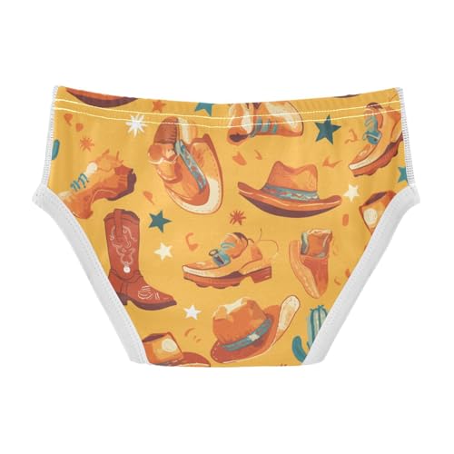 KLL Seamless Cowboy Western Boots Hat Toddler Boys' Comfort Athletic Underwear Cute Children Undies2