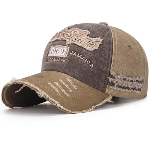 Baseball Kappe für Männer und Frauen Vintage Baseballmütze Basecap Baseballcap Outdoor Freizeit Einstellbare Retro Mützen Cap Herren Baumwolle Damen Kappe Verstellbare Running Freizeit