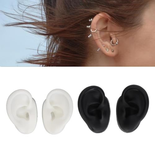 3D Silicone Ear Model, 2 Pair Ear Piercing Kit - Image 3