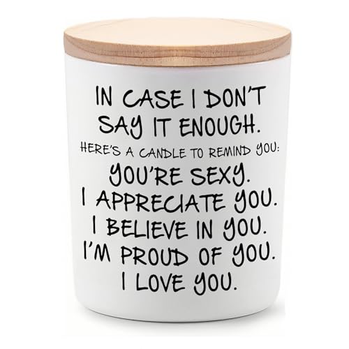 Gifts for Her Funny Valentines Birthday Candle Gift for Girlfriend Wife Novelty Lavender Scented Soy Candle