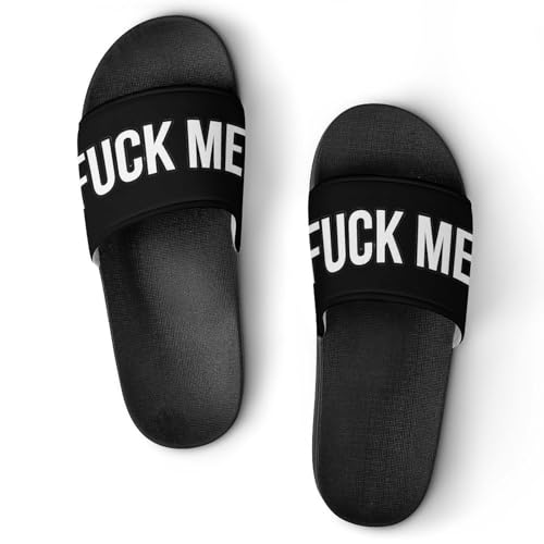 Fuck Me House Sandals Non-Slip Bathroom Slippers Beach Summer Shoes for Men Women