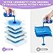 Elzrghs Commode Liners with Absorbent Pads for Bedside Commode, Commode Toilet,100 Lavender Scented Commode Bags Disposable and 100 Commode Pads