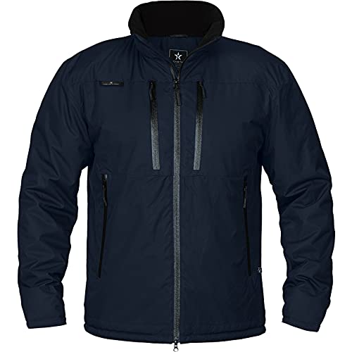 Chaqueta de invierno Texstar FJ64 unisex talla S azul marino