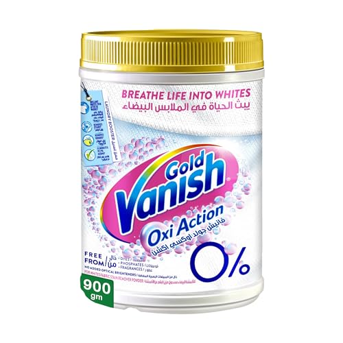 Vanish Gold Oxi Action Fabric Stain Remover 900g White clothes
