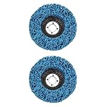 2PCS 115mm (4.5 Inch) Blue Strip Discs,Heavy-Duty Poly Paint Removal Wheels for Angle Grinders, Efficiently Clean Rust, Paint, Welds & Oxidation