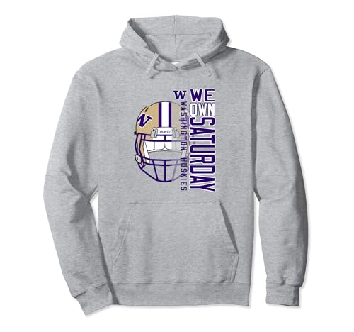 Washington Huskies Football Saturdays Gray Pullover Hoodie