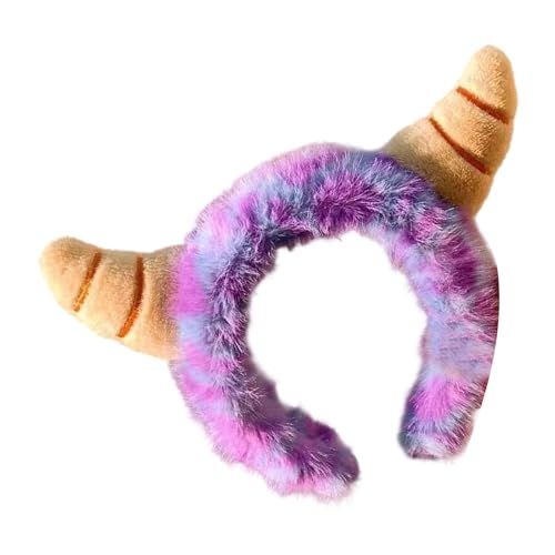 JSGHGDF Elegante tocado de cuerno para cumpleaños y Halloween, llamativas diademas de graduación, accesorios para fotos, festivales, celebraciones