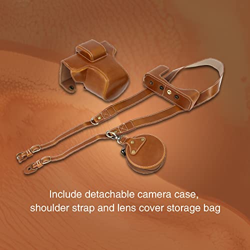 Rieibi Z Fc Zfc Camera Case, Pu Leather Case With Strap For Nikon Z Fc Zfc 28Mm F/2.8 Se, 16-50Mm F/3.5-6.3 Lens #TOP3