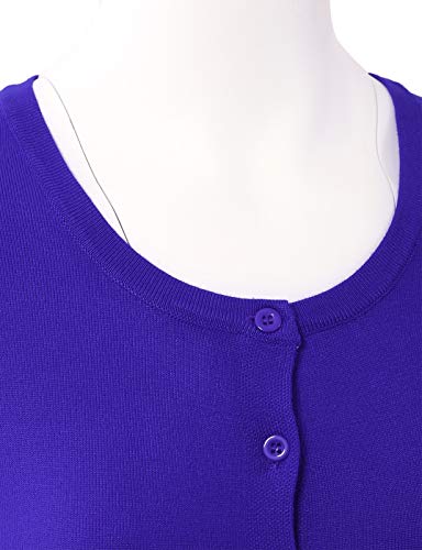 Image of Allsense Women's Long-Sleeve Crewneck Cardigan | Classic Button Down Sweater, Soft Fine Knit, Lightweight