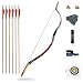 KAINOKAI Traditional Handmade Longbow Horsebow,Hunting Recurve Archery Bow,Recurve Bow Set