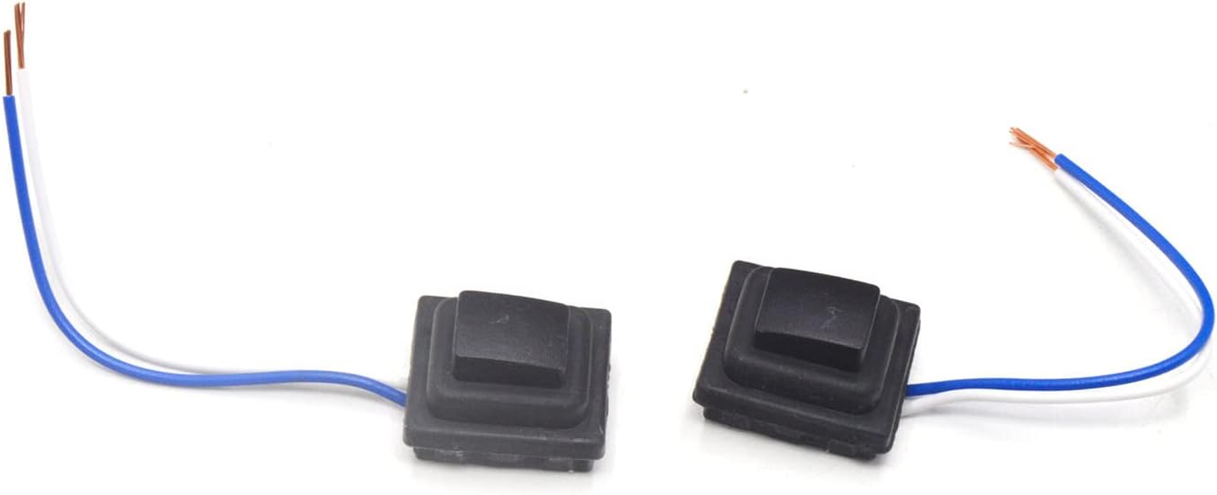 RuiWen HDHS001X2 Front Door Chrome Exterior Door Handle Small Button Switch Compatible with Hyundai Tucson 2016 2017 2018 OE #82651D3710 82661D3710 2PCS