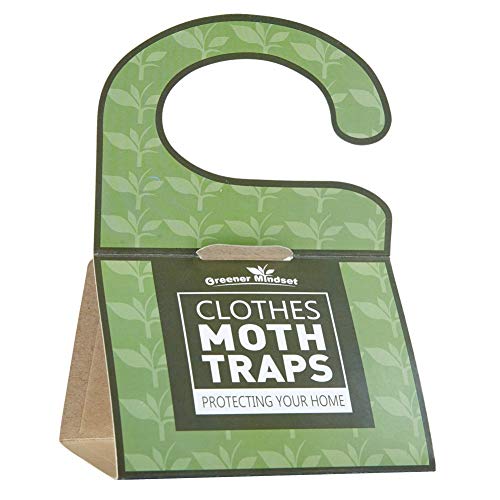Greener Mindset Clothes Moth Traps 7-Pack - Capture Clothing Closets, Carpets & Wool - Webbing & Case-Bearing