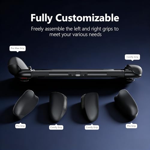 ZORFLO Ergonomic Grip Case for Nintendo Switch 2, Hard Shell with Replaceable Grips for All Hand Sizes, Comfortable Handheld Grip Accessories (Black) by Zorflo - Used condition - Image 3