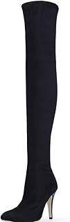 Sponsored Ad - Shoe'N Tale Women Over The Knee High Stretchy Leather Thigh high Snow Boots