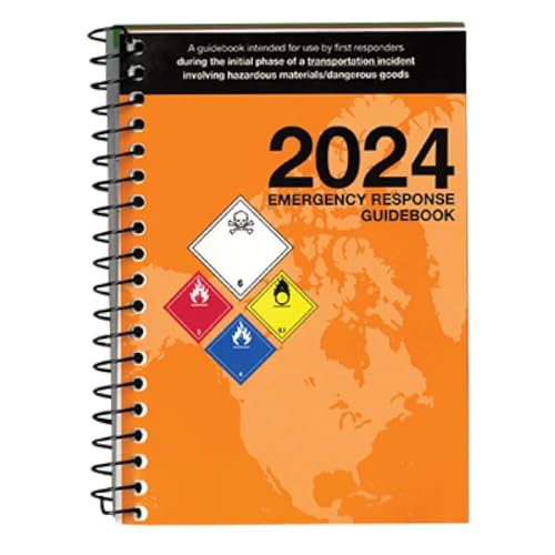 Labelmaster 2024 Emergency Response Guidebook (ERG) Spiral Bound, Pocket Size, Guide to Help When Responding to Transportation Emergencies Involving Hazardous Materials