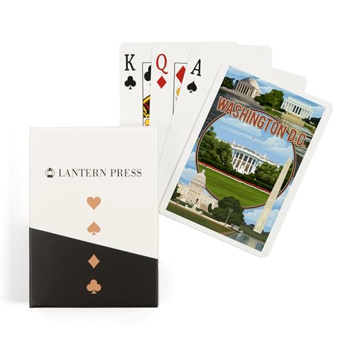 Lantern Press Washington DC Naipes Poker 52 Cartas