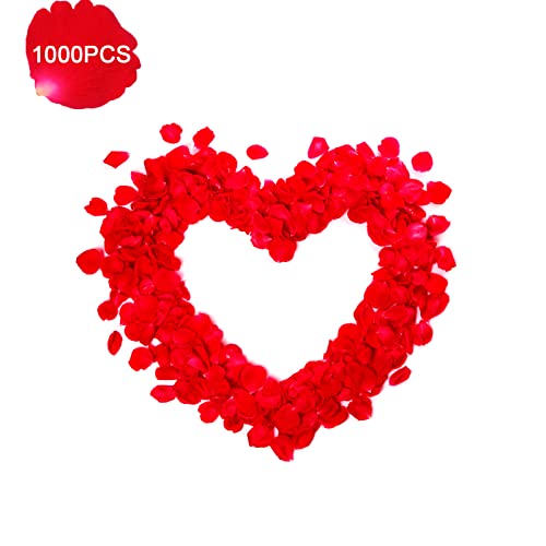Anniversary Decorations, Happy Anniversary Banner, Red Felt Garland Hanging String Hearts, Heart Balloons, Love Balloon, Red Silk Rose Petals For Wedding Bridal Shower Bachelorette Party Decorations #TOP6