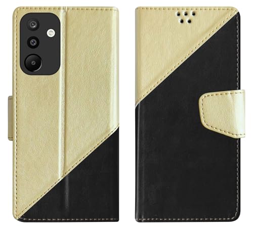 Image of SBMS Faux Leather Flip Cover for Samsung Galaxy M36 5G / Samsung Galaxy F36 5G Back Cover Case with Magnatic Closure | Inbuilt Stand | Card & Money Pocket (MultiBlack)