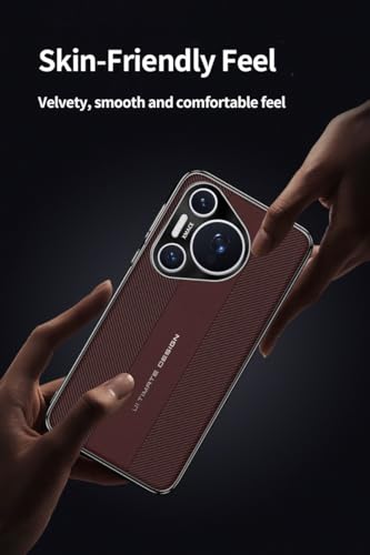 Coque Huawei Pura 70 Pro en cuir PU élégant avec protection caméra intégrée - 3