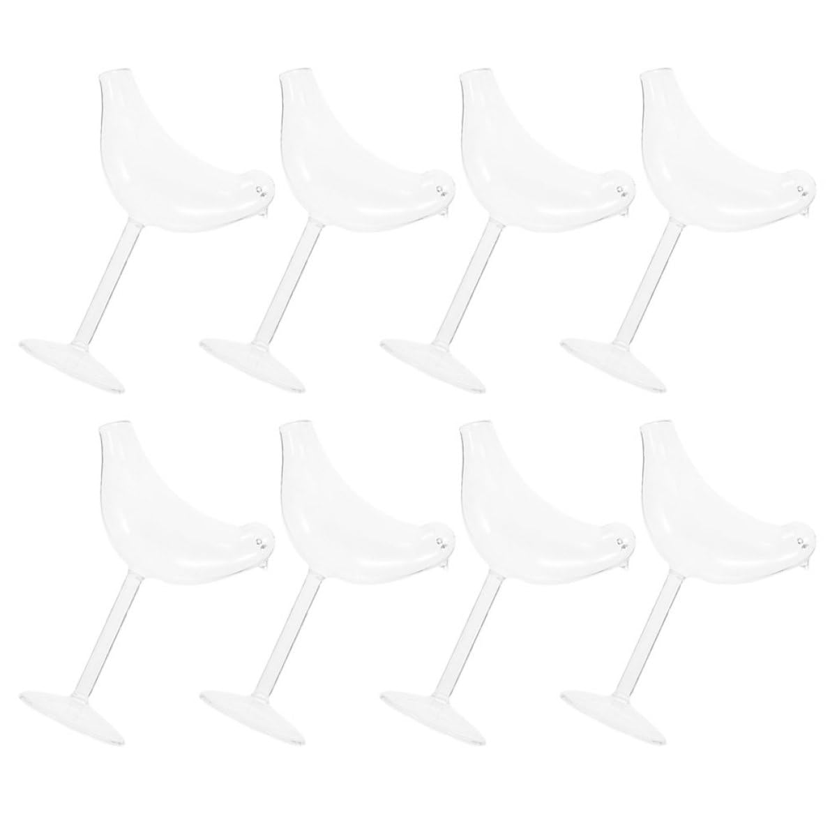 Verres à cocktail fumés en forme d'oiseau pour hôtel et service de boissons chic