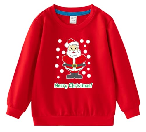 Boys Girls Christmas Sweatshirts Xmas Pullover Long Sleeve Shirts ugly Christmas Sweaters Tee Tops