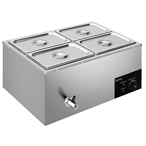 Winado FOOD WARMER-244 110V 4-Pan Commercial Food Warmer thumb #1