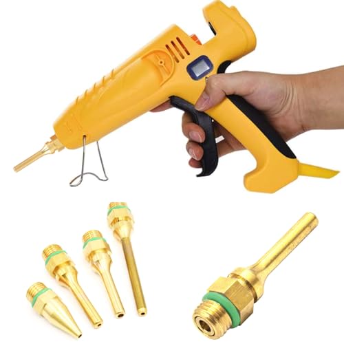 Aweisile Kupfer Düse Klebepistole 4 Stück Kupferspitze Klebepistolen-Düse Heißklebepistole Düse Klebepistole Düse Sortiment Klebepistole Düse Klebepistole Kupfer Gun Nozzle für Heißklebepistole
