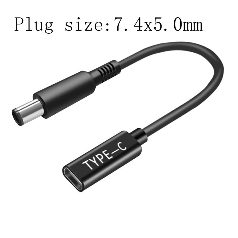 Artilits USB C to DC Adapter 7.4 x 5.0 mm, 19.5V Power AC Charger Made for Dell Latitude 3190(2-in-1) 5280 5480 5580 7280 7300 7400 E5250 E5450 E5550 E6230 E6430 E6530 Chromebook 11 3180 Series